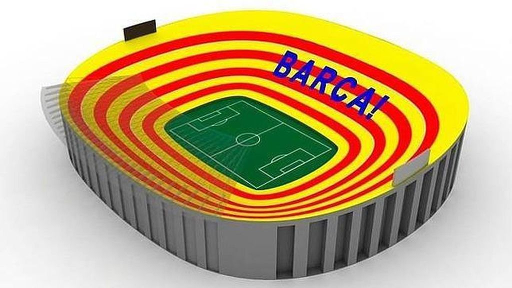 Este es el diseño del mosaico que adornará el Camp Nou en el Clásico Este es el diseño del mosaico que adornará el Camp Nou en el Clásico