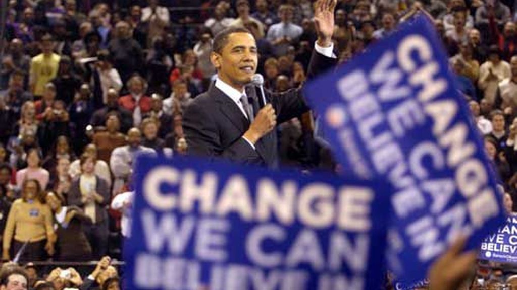Barak Obama celebra su victoria en el Distrito de Columbia, Maryland y Virginia