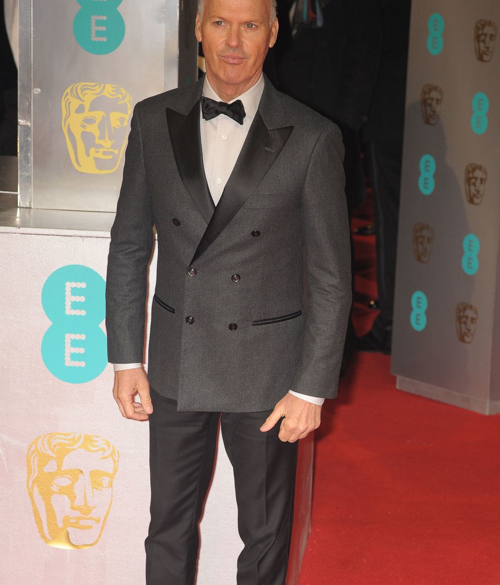 Seductor Michael Keaton antes de recibir el BAFTA por "Birdman".