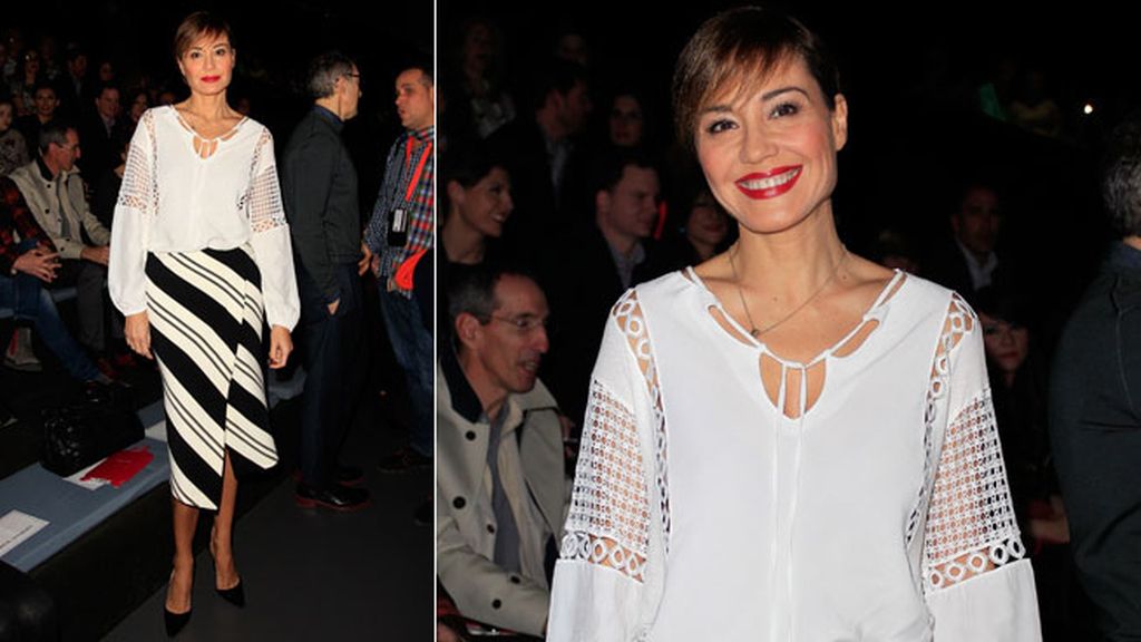 Juncal Rivero en el desfile de Hannibal laguna