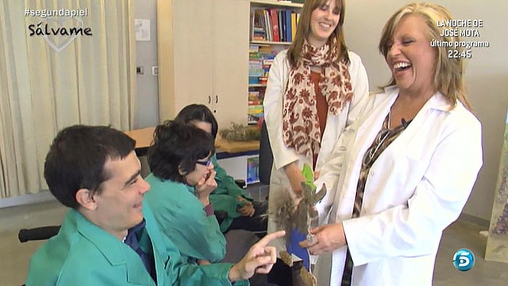 La colaboradora de 'Sálvame' pasa unos días en la Fundación Virgen del Pueyo