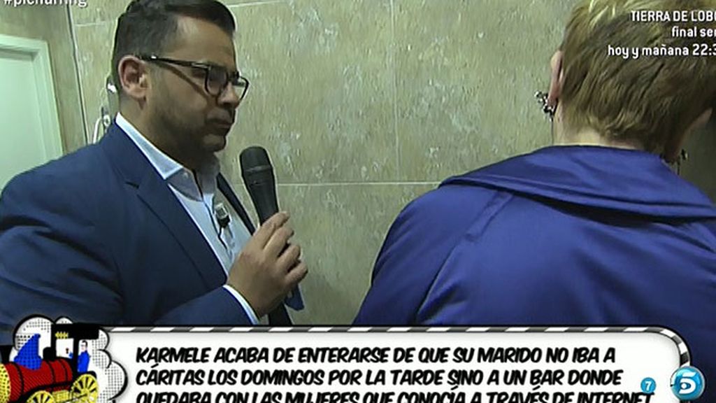 'Sálvame' recreaba las presuntas citas de su ex en un bar