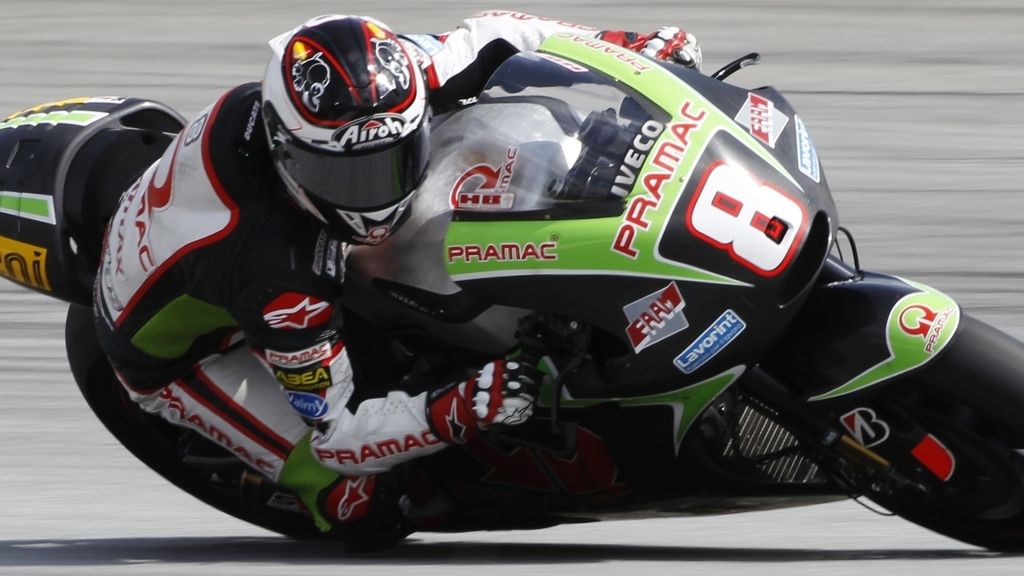 Hector Barbera, rodando en Sepang