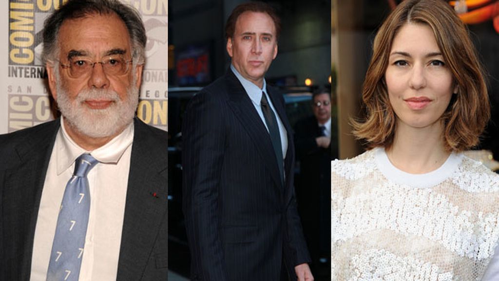 Francis Ford Coppola y Sofia Coppola, tío y prima de Nicolas Cage