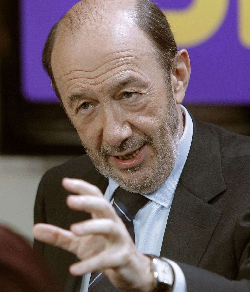 El candidato socialista a la Presidencia del Gobierno, Alfredo Pérez Rubalcaba