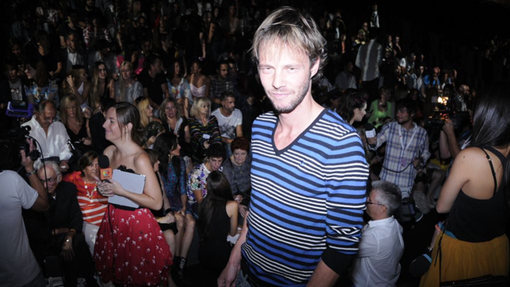 Eloy Azorín no quiso perderse el desfile.