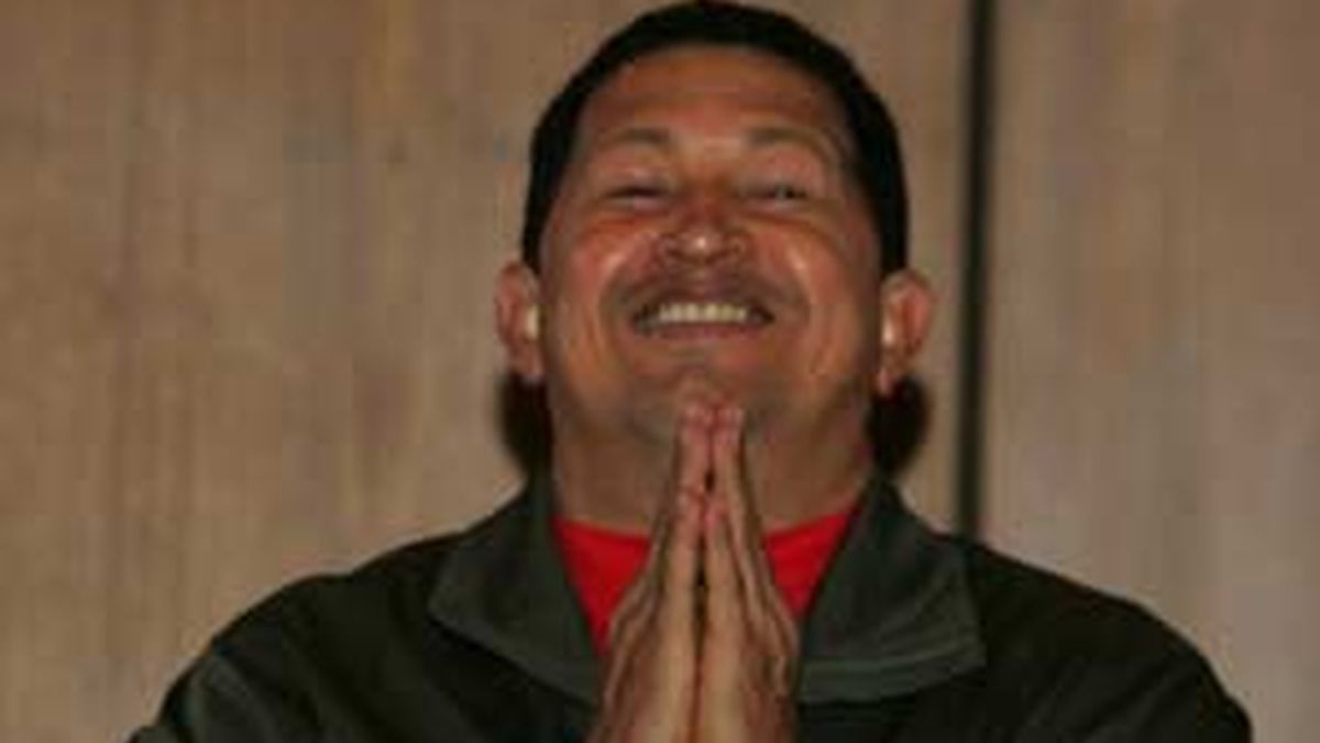 Chávez durante la rueda de prensa. Vídeo: ATLAS.