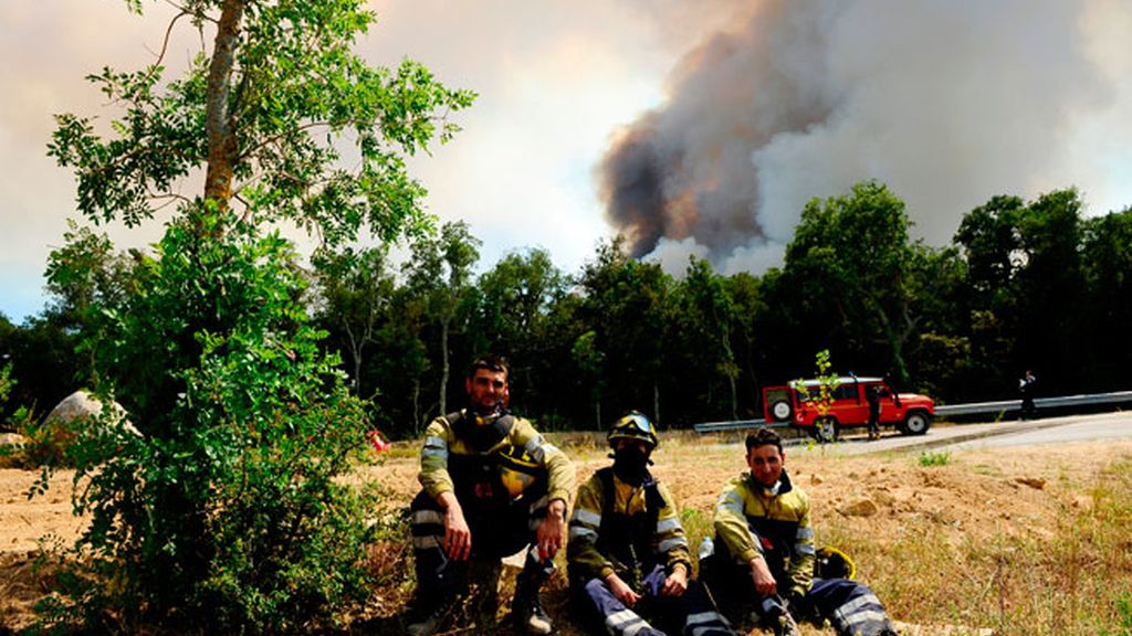 Imágenes del incendio en Girona