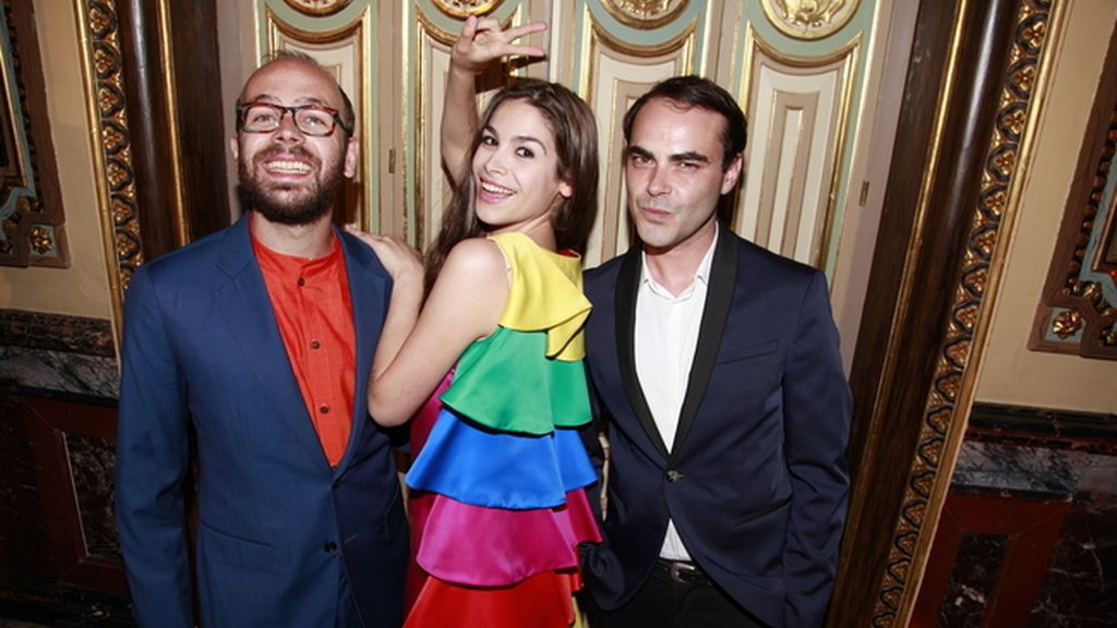 Tristán y Cósima Ramírez junto a Ion Fiz