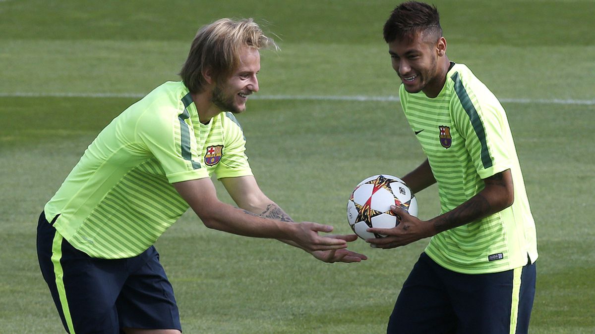 Ivan Rakitic y Neymar