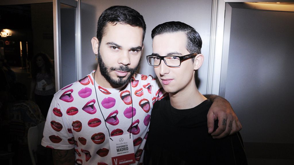 El maquillador Kley Kafe y el periodista Crawford