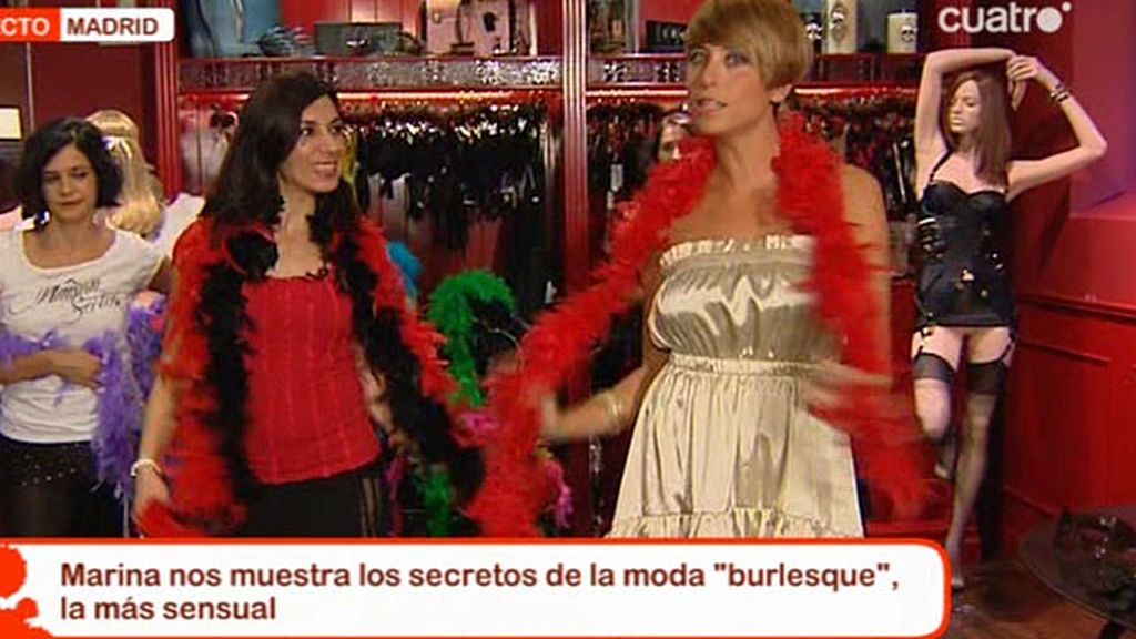 Marina, sensual al estilo 'Burlesque'