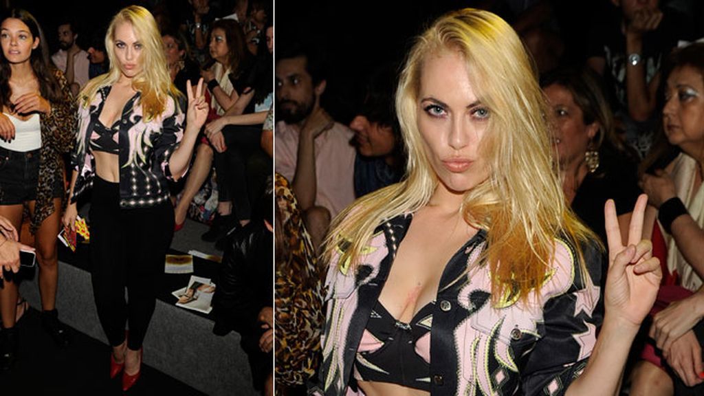 Roser en el desfile de María Escoté