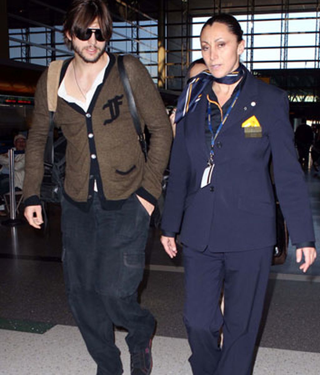 Demi Moore y Ashton Kutcher, dos viajeros más en EEUU