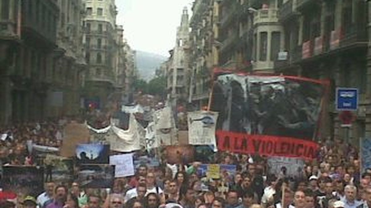 La marcha de Barcelona. Foto: @Acampadabcn