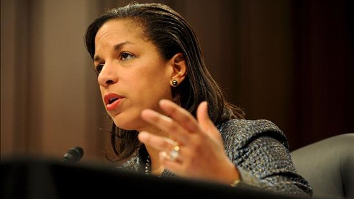 "Hemos decidido participar en las elecciones de este año al Consejo de Seguridad de la ONU, con la meta de hacerlo un órgano más eficiente", afirmó la embajadora estadounidense ante el organismo mundial, Susan Rice. EFE/Archivo "Hemos decidido participar en las elecciones de este año al Consejo de Seguridad de la ONU, con la meta de hacerlo un órgano más eficiente", afirmó la embajadora estadounidense ante el organismo mundial, Susan Rice. EFE/Archivo