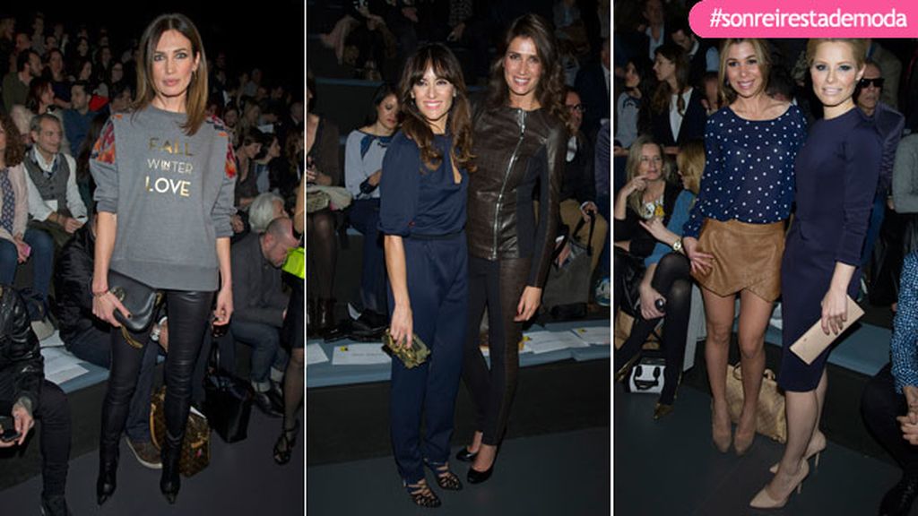 Nieves Álvarez, Elia Galera, Natalia y Soraya en el 'front row' de la Fashion Week