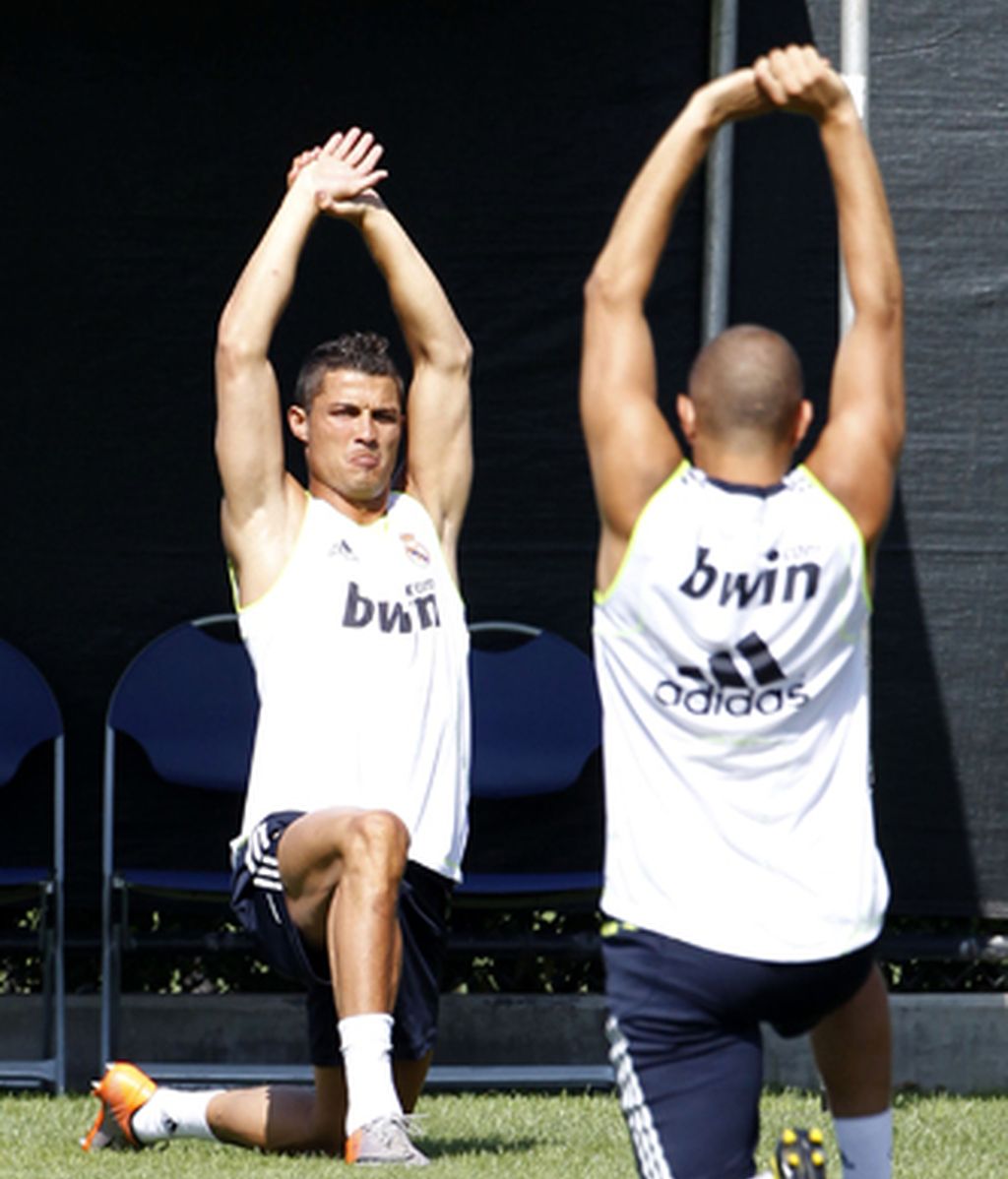 Ronaldo luce músculo en Los Ángeles