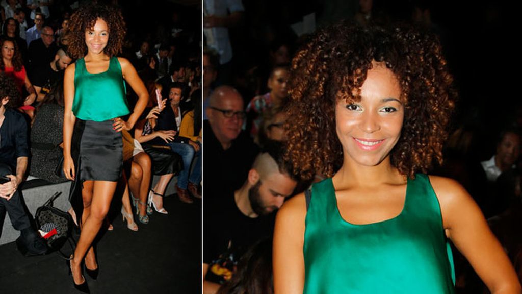 Montse Pla en el desfile de Amaya Arzuaga