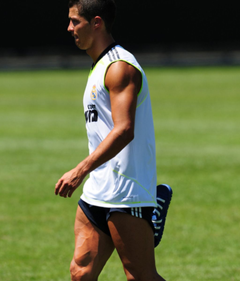 Ronaldo luce músculo en Los Ángeles