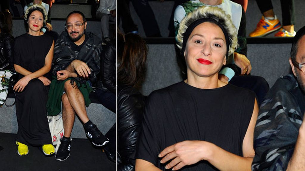 Mariola Fuentes con un original 'look' capilar