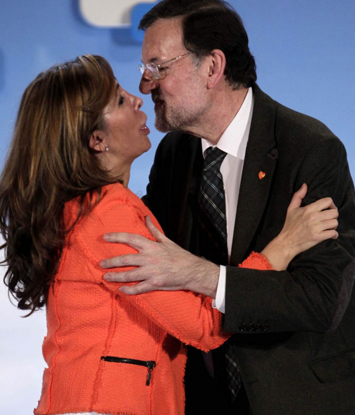Mariano Rajoy con Alicia Sánchez-Camacho en un mitin del PP en Barcelona
