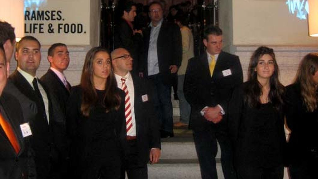 Todo preparado en la alfombra blanca