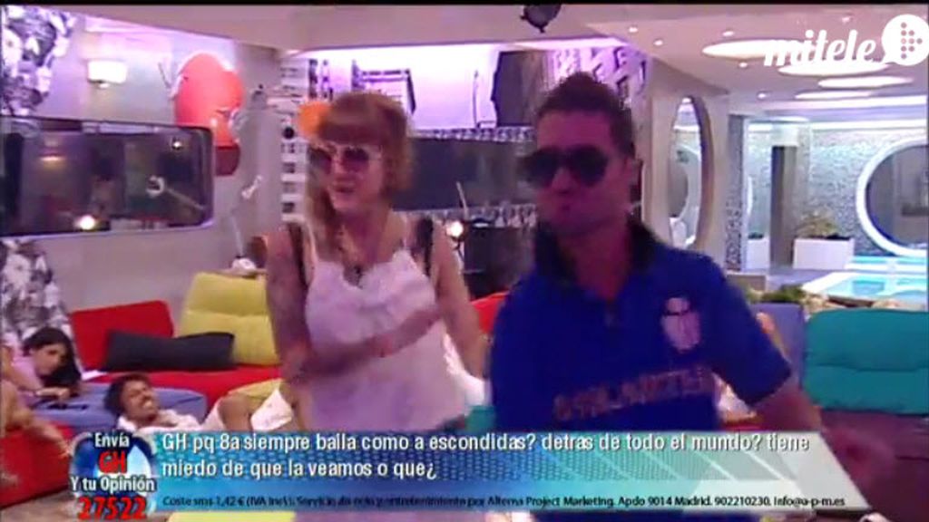 Los concursantes mandaron saludos a Noe durante la fiesta