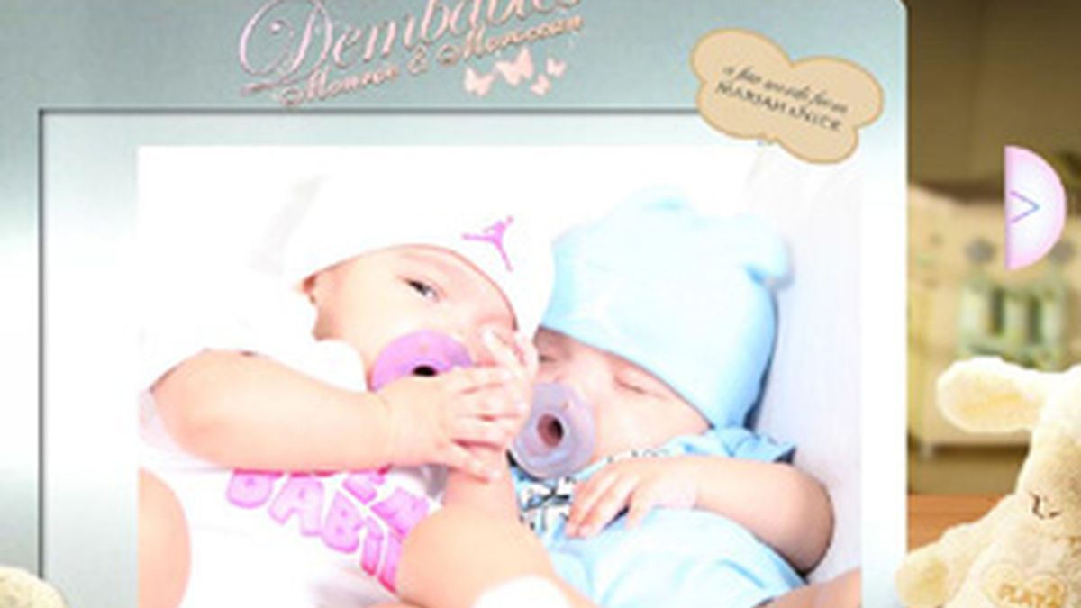 La web muestra fotos de la dulce familia. Foto: 'Dembabies.com'