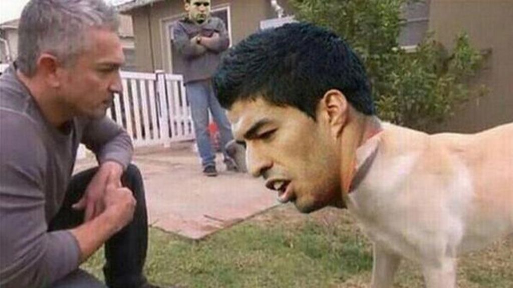 Los memes del mordisco de Luis Suárez a Chiellini