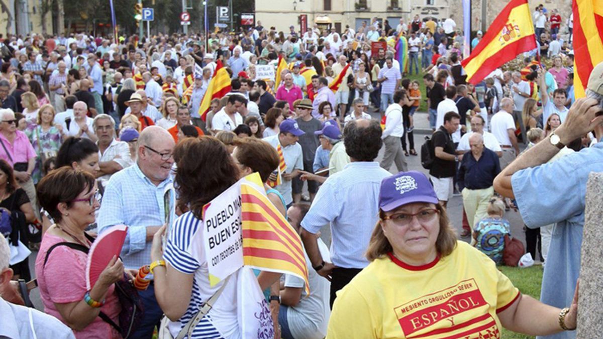 Manifestación en Tarragona convocada por Sociedad Civil Catalana
