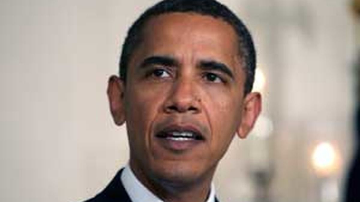 El presidente de Estados Unidos, Barack Obama, habla en el Sala de Recepciones Diplomáticas de la Casa Blanca en Washington DC (EEUU). Foto: EFE