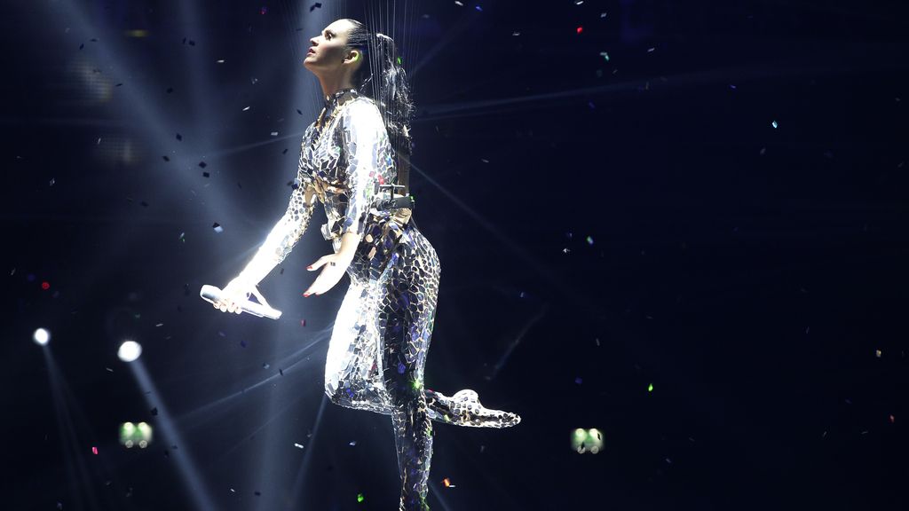 Katy Perry durante la actuación en la gala de los MTV EMA