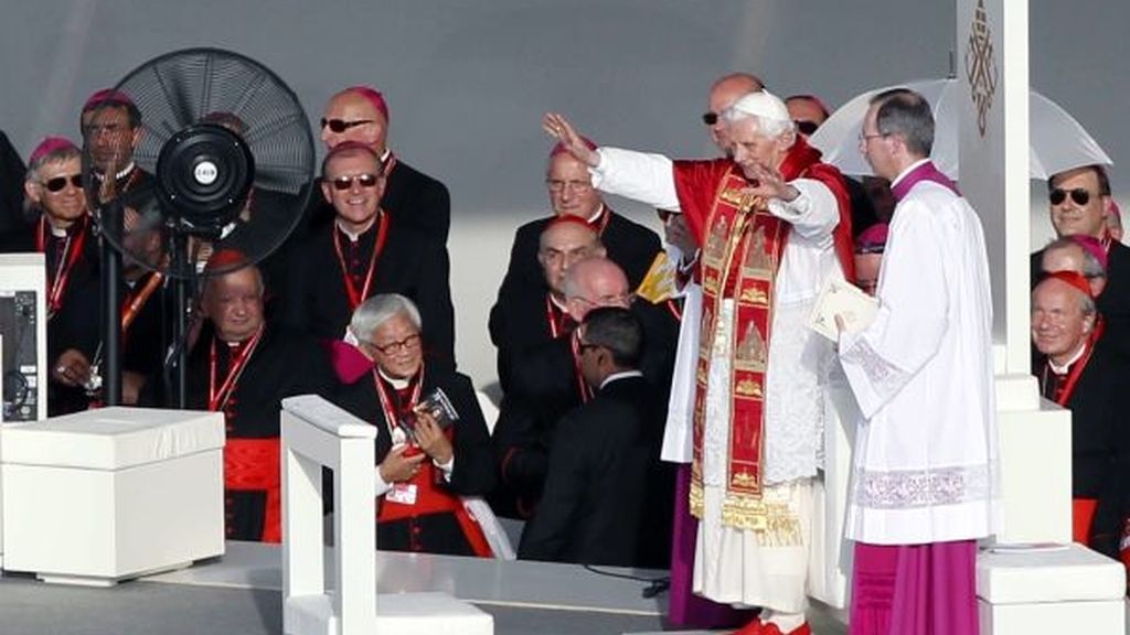 El Papa, durante su homilía en Cibeles