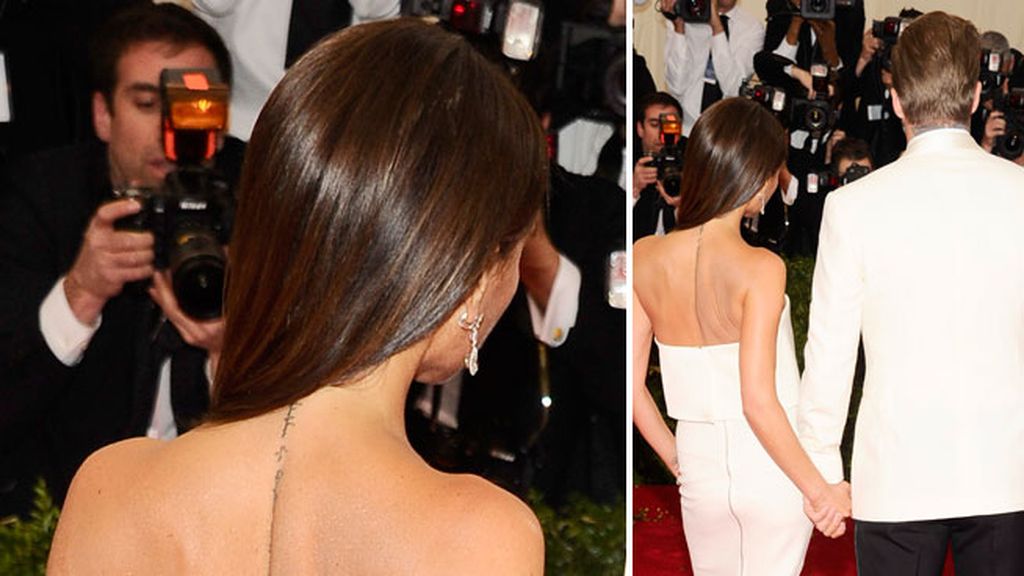 Victoria Beckham con un diseño propio