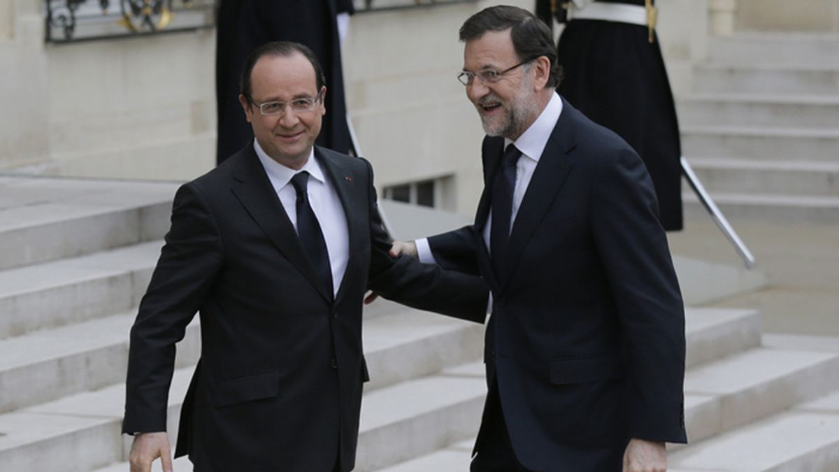 Hollande recibe en el Elíseo a Mariano Rajoy
