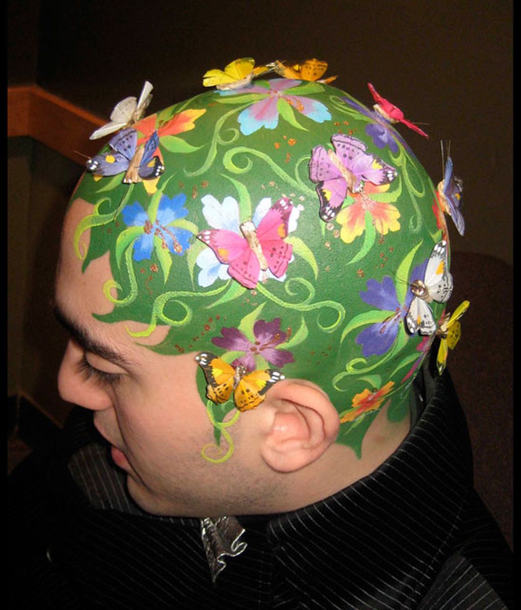 Jardín con mariposas