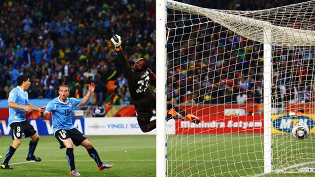 Uruguay vence a Ghana en los penaltis