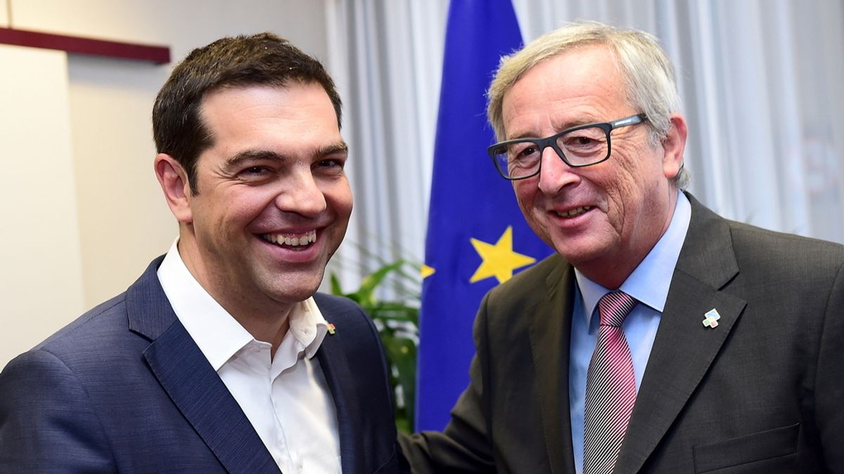 La reunión entre Tsipras y  Juncker: Muchas risas y pocas nueces