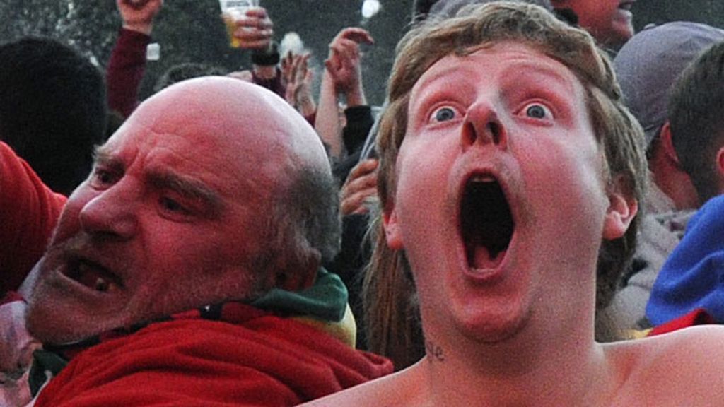 Así fue la reacción de los aficionados galeses