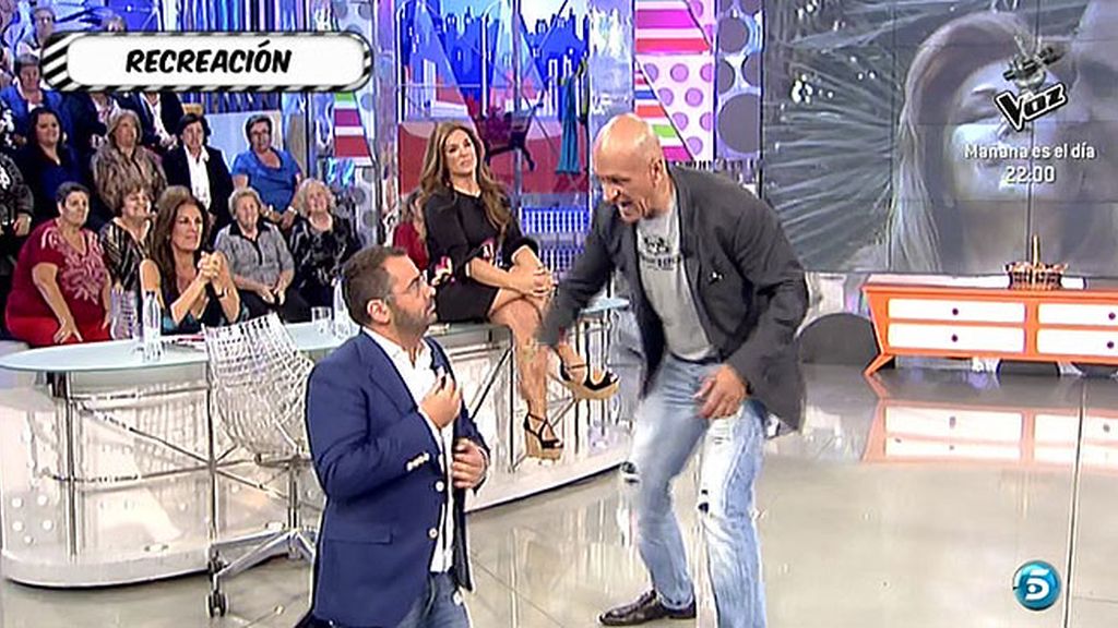 Kiko Matamoros escenifica una anécdota vivida con Ortega Cano