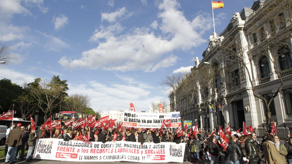 Manifestación en Madrid contra las políticas de austeridad