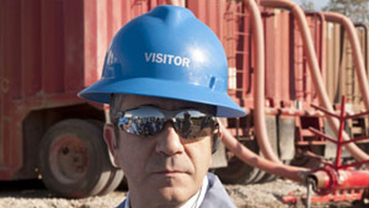 magen facilitada por el Gobierno Vasco de la visita del lehendakari, Patxi López, a un campo de extracción de gas natural de la compañia HEYCO, en la ciudad estadounidense de Dallas. Foto: EFE