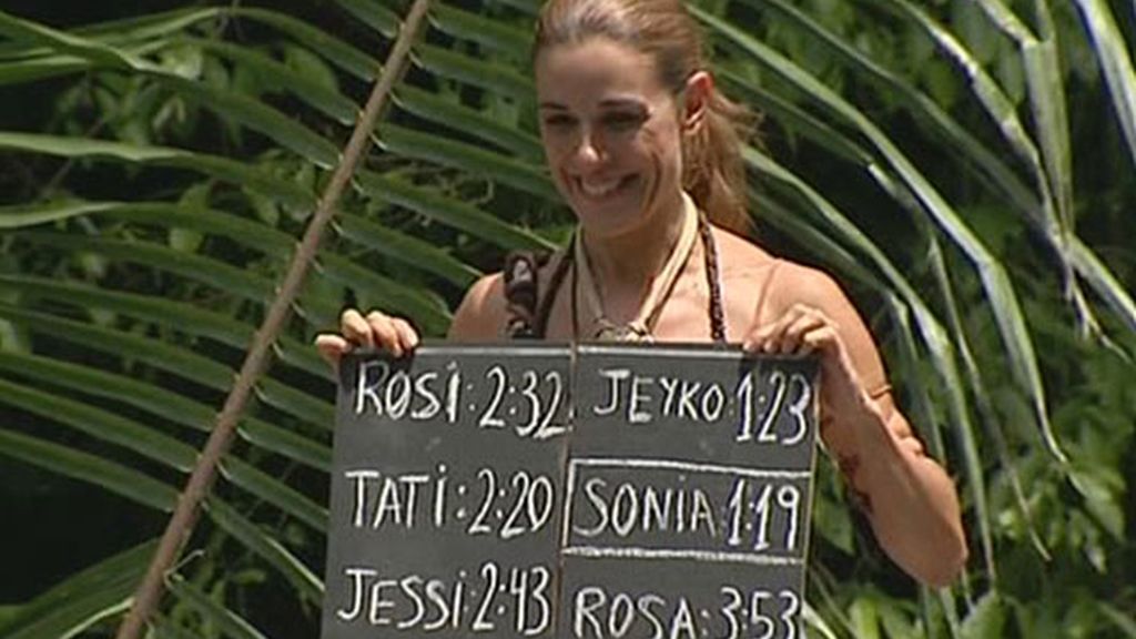 Sonia gana la prueba de recompensa