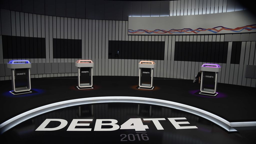 El plató del debate