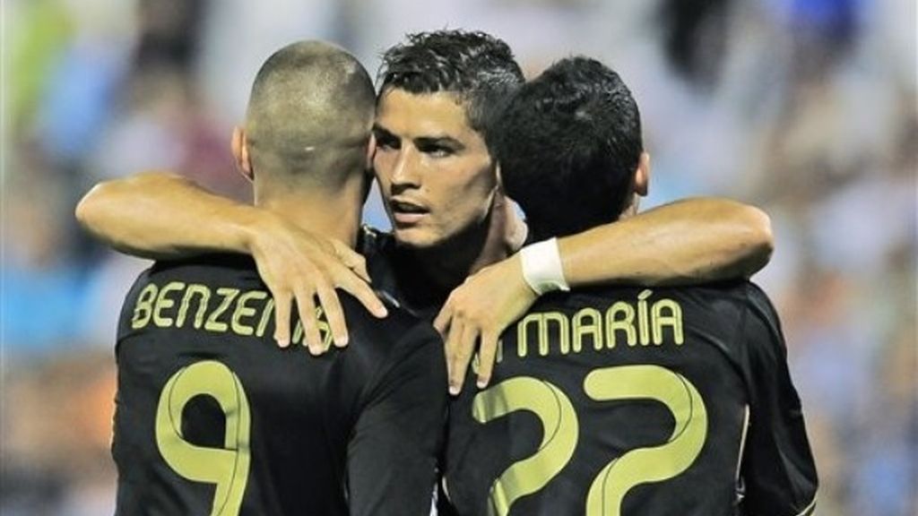 Cristiano Ronaldo, Karim Benzema y Angel di María