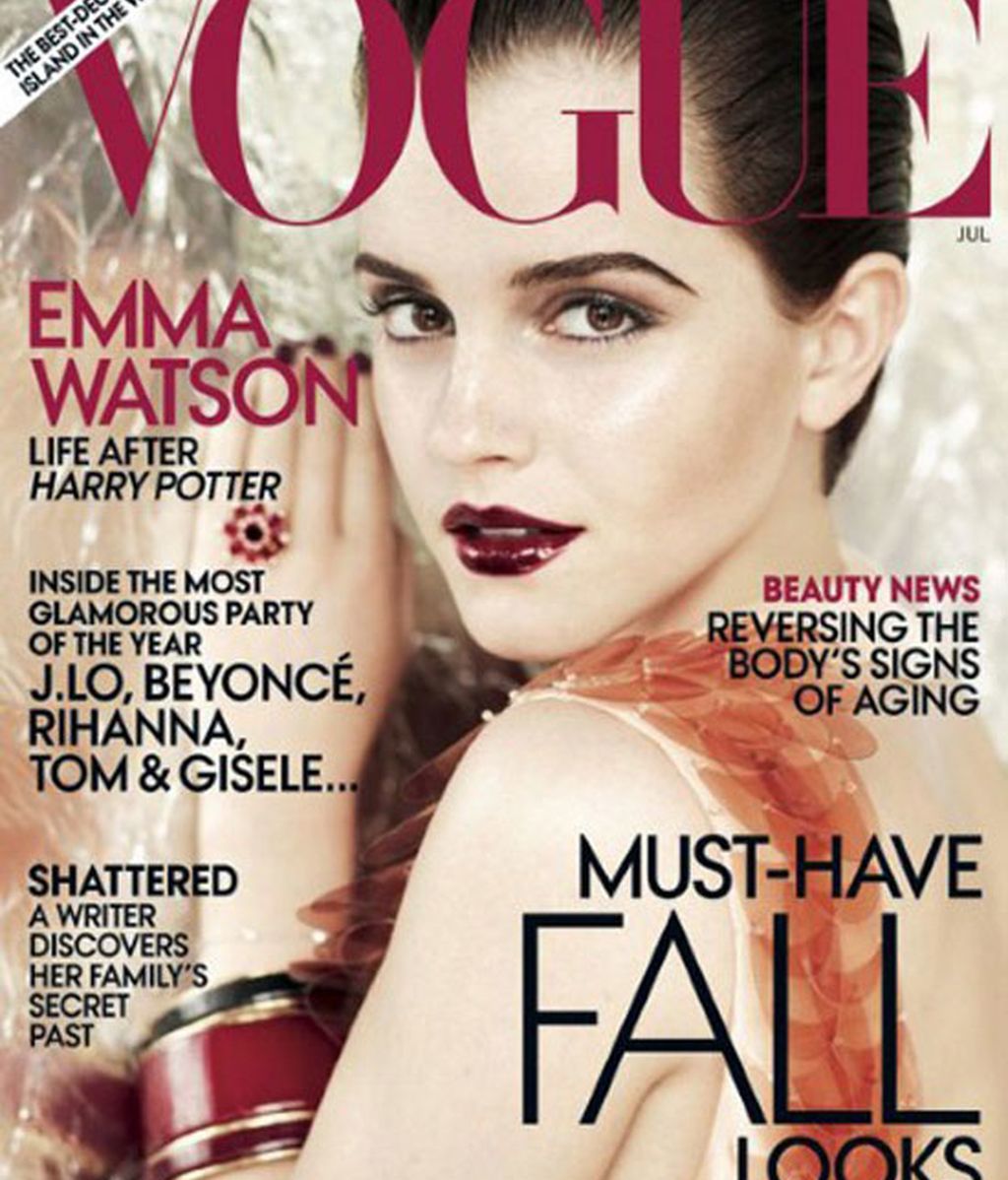 Glamour en su primera portada Vogue