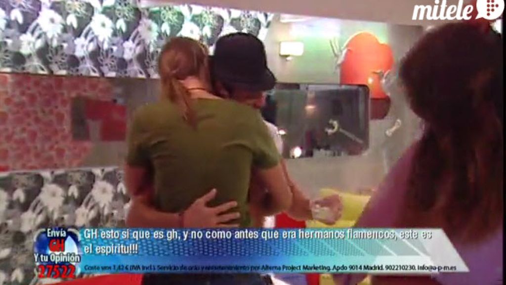 Los concursantes mandaron saludos a Noe durante la fiesta