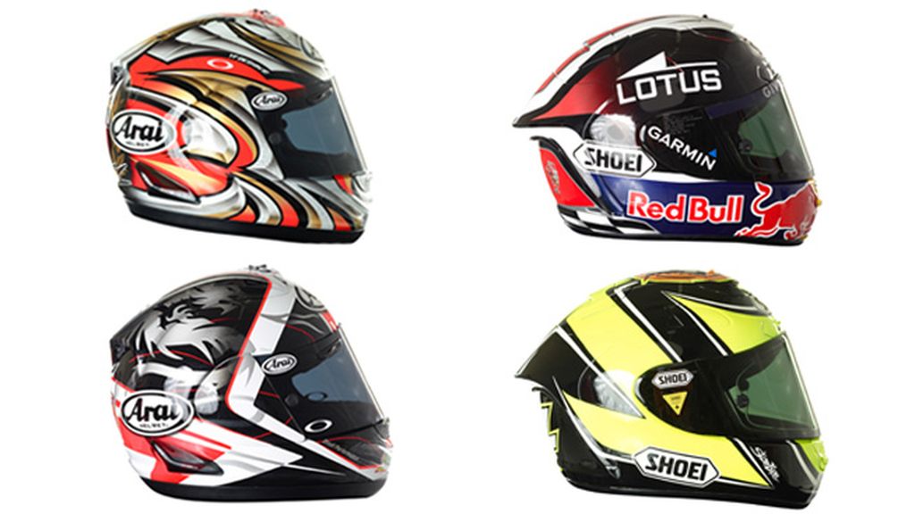 Así son los cascos del Mundial 2012 de Moto2