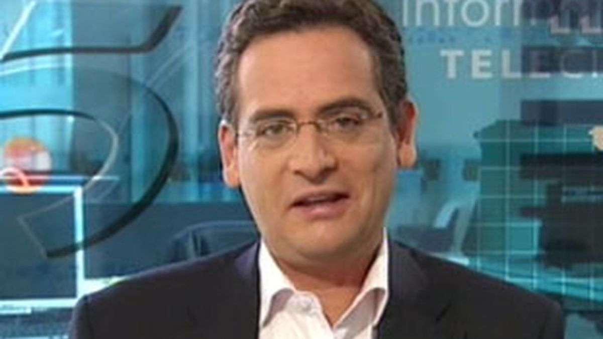 El presidente del PP en el País Vasco, Antonio Basagoiti, durante su entrevista en el Informativo Matinal. Vídeo: Informativos Telecinco.
